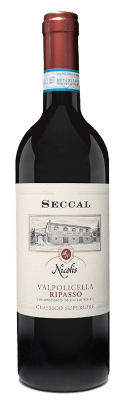 ขวดไวน์ Ripasso Valpolicella Classico Superiore DOC Seccal ริปาสโซ วัลโพลีเชลลา คลาสสิโก ซูพีเรียร์ (ไวน์แดง)